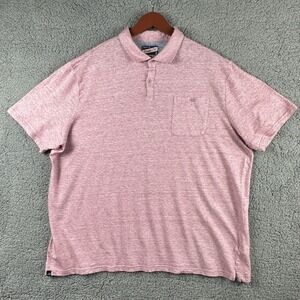 Johnnie-O‎ Polo Shirt Mens 2XL Pink Hangin' Out Short Sleeve Surfer Golf Preppy